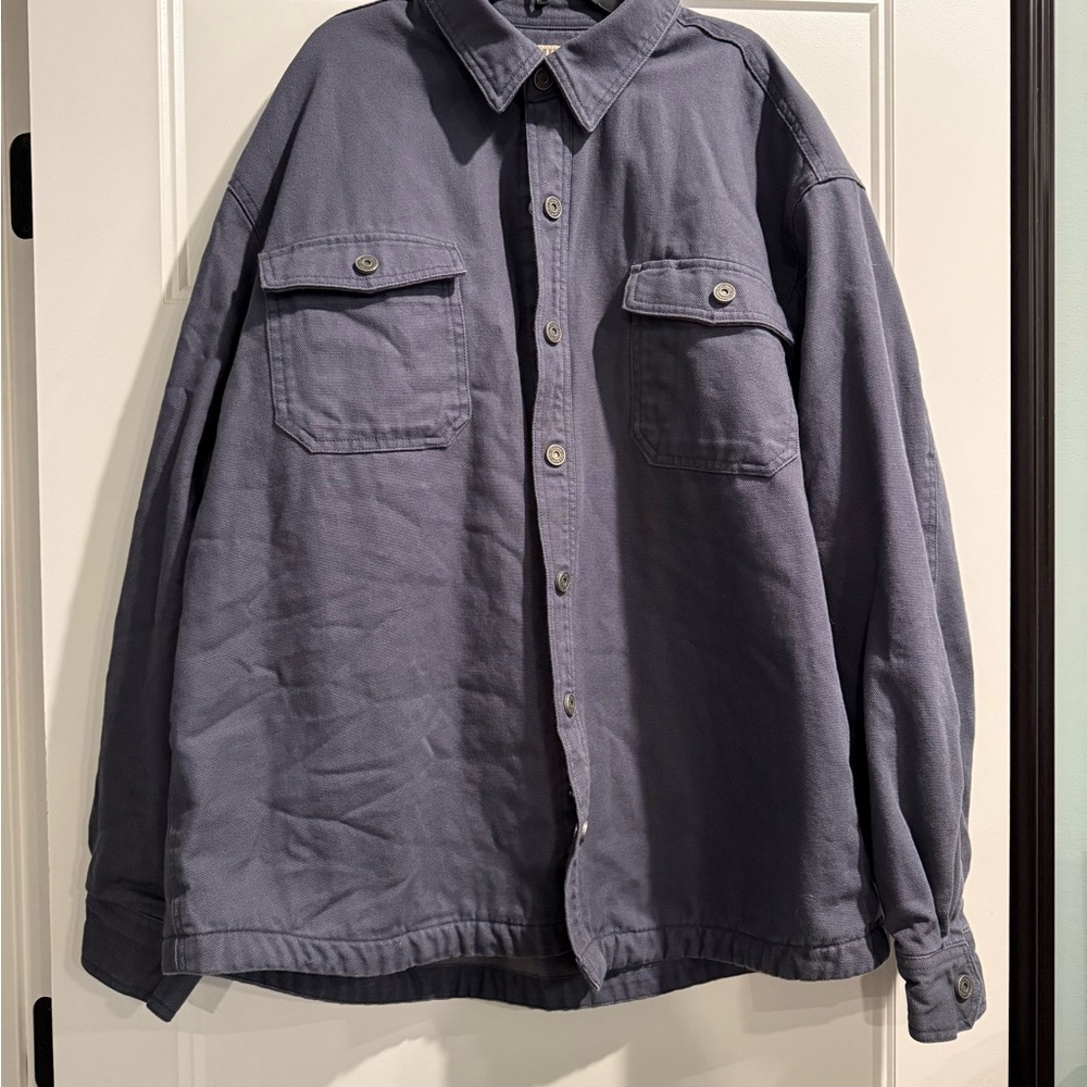 Duluth Trading Co Men's Fire Hose Trucker Blue Jacket